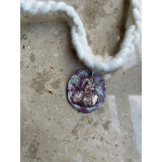 coin silver/copper necklace