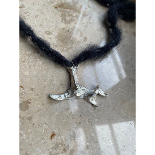 spirit animal silver necklace