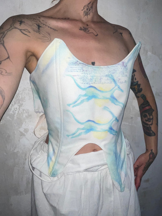 running animal corset top