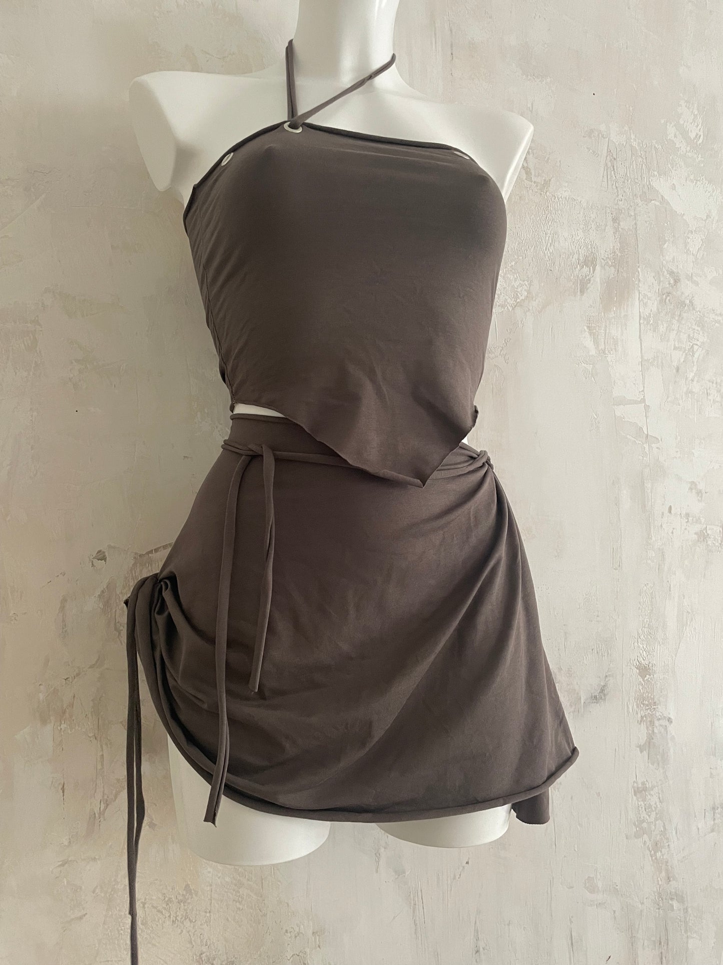 ara tube top taupe