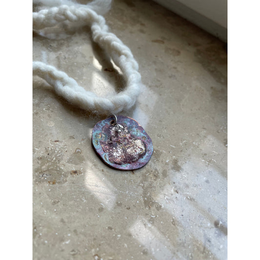 coin silver/copper necklace