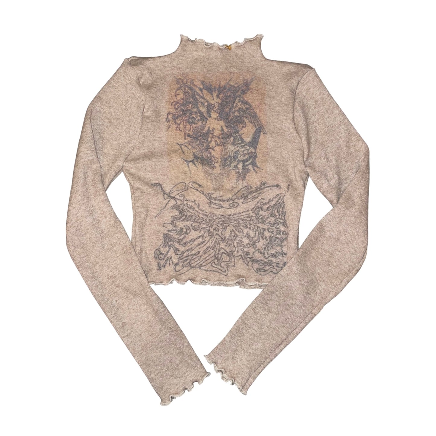 angel prophecy top beige