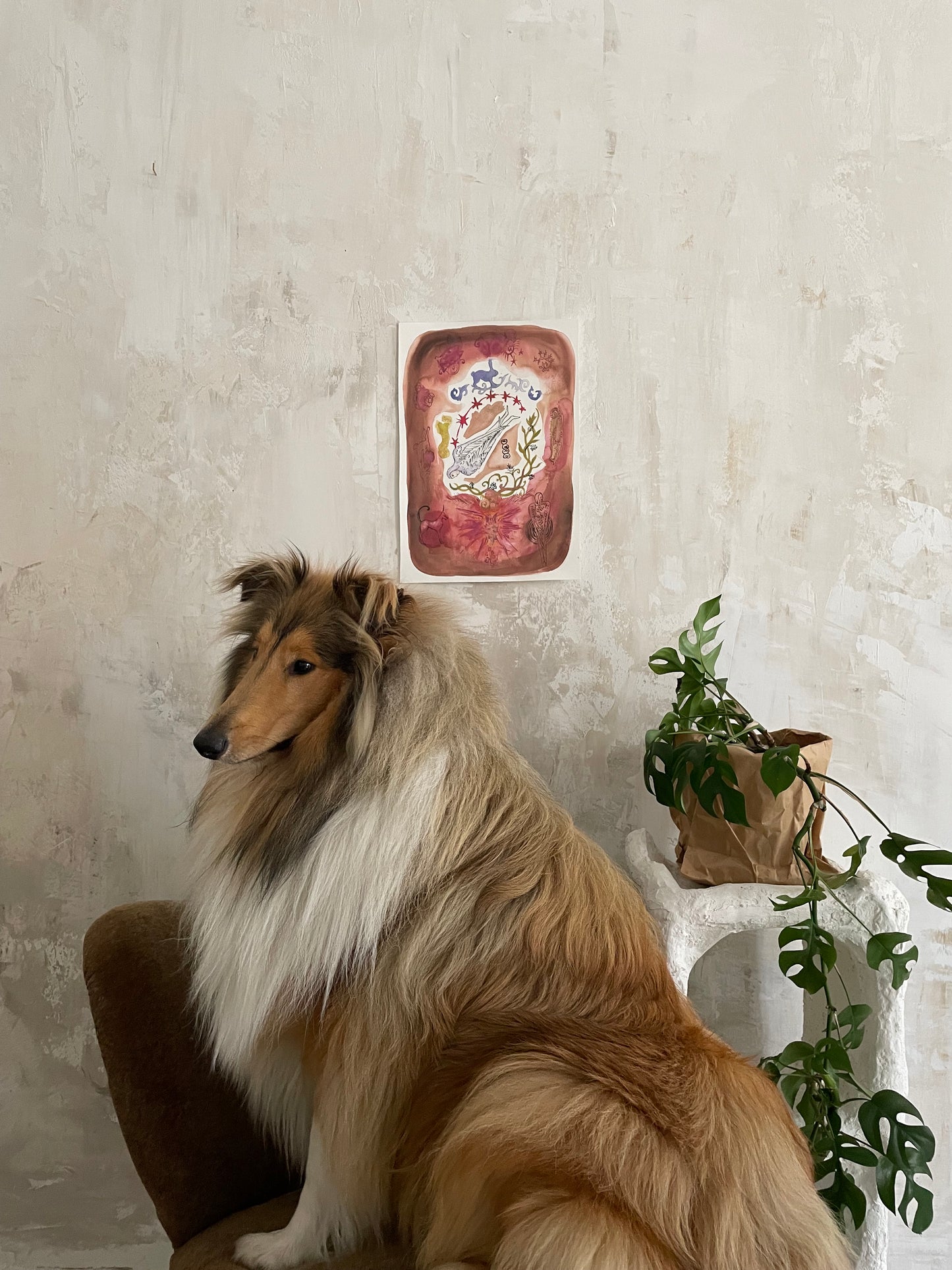 art print under the earth