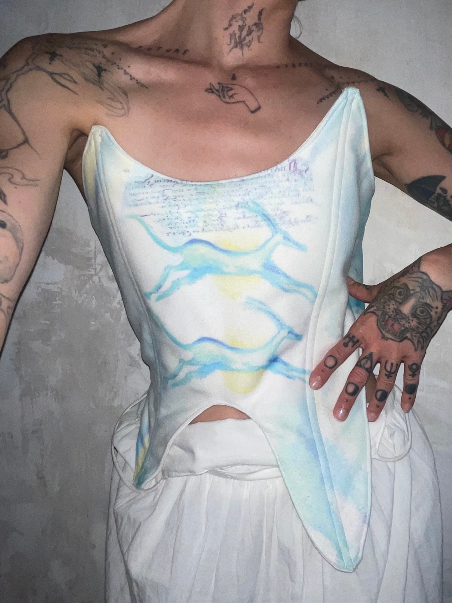 running animal corset top