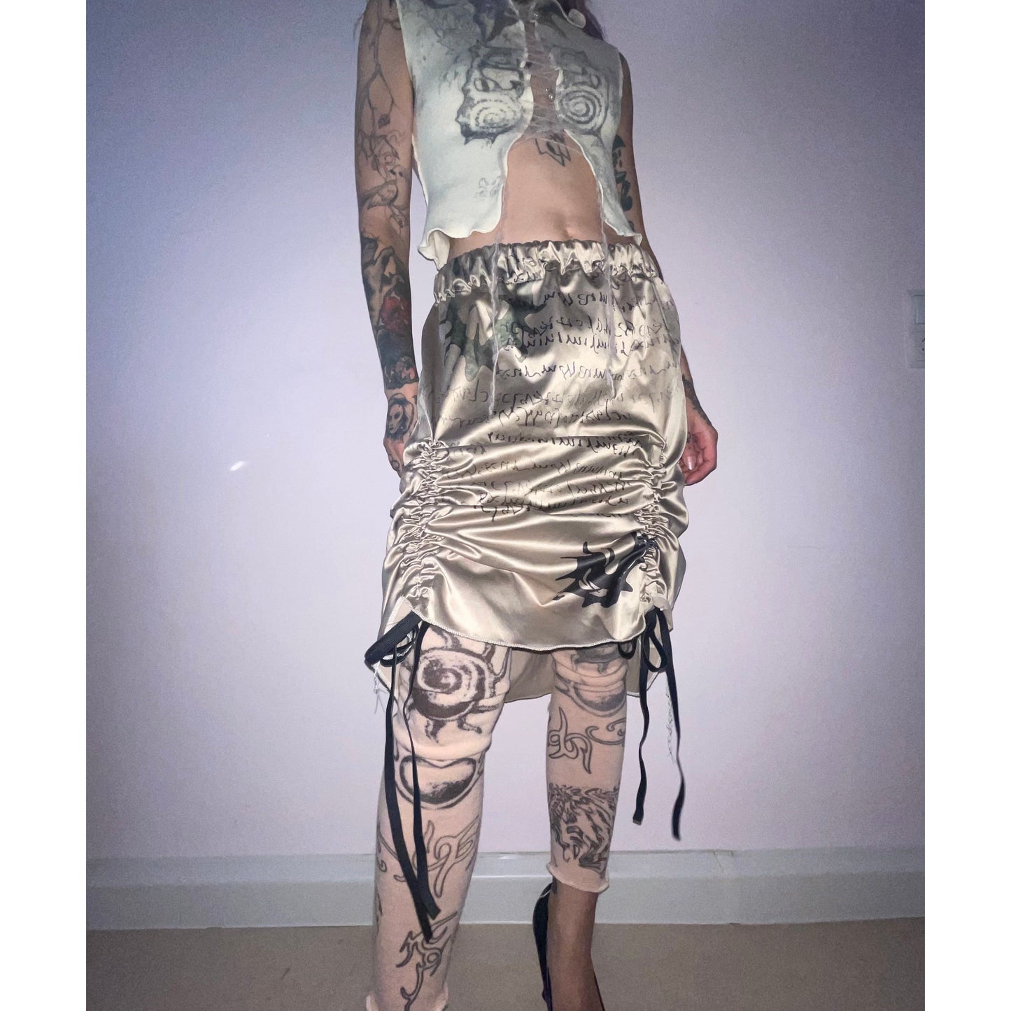 foam midiskirt