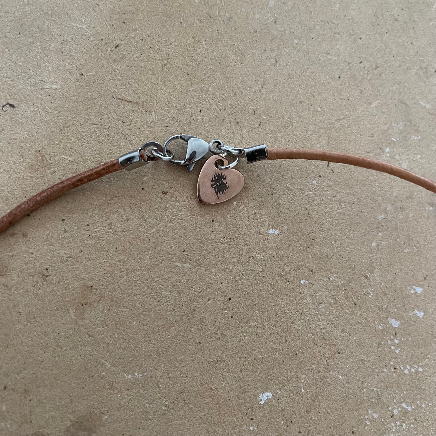 clay ammonite necklace