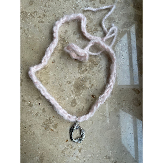 oyster silver necklace