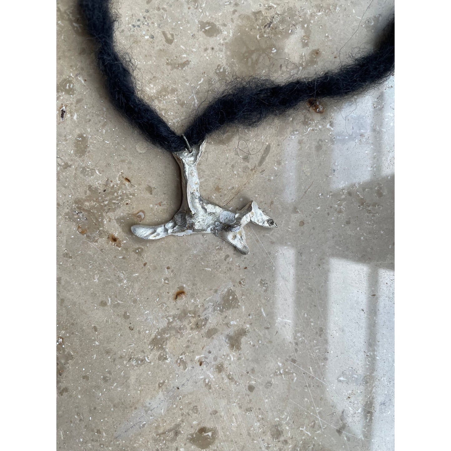 spirit animal silver necklace