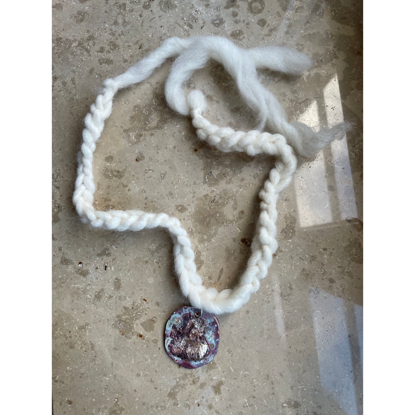coin silver/copper necklace