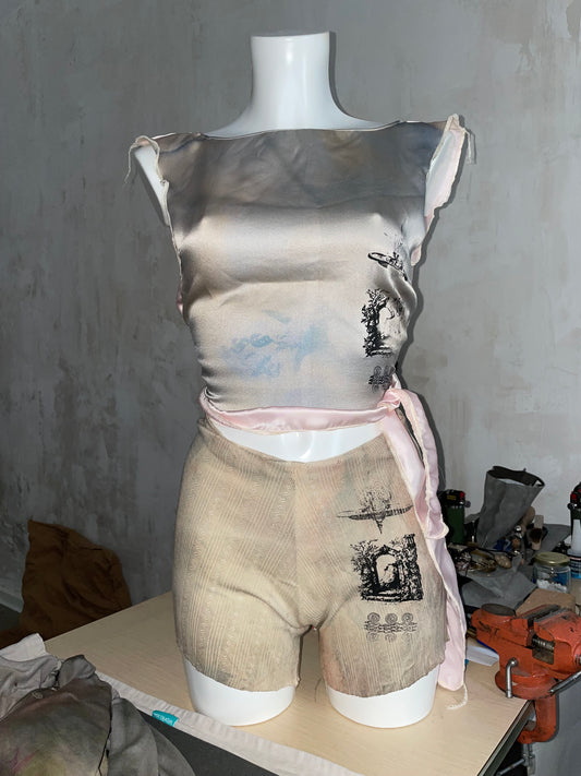 rosewater silk top