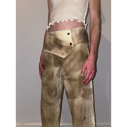 ikoda pants hand-dyed mud