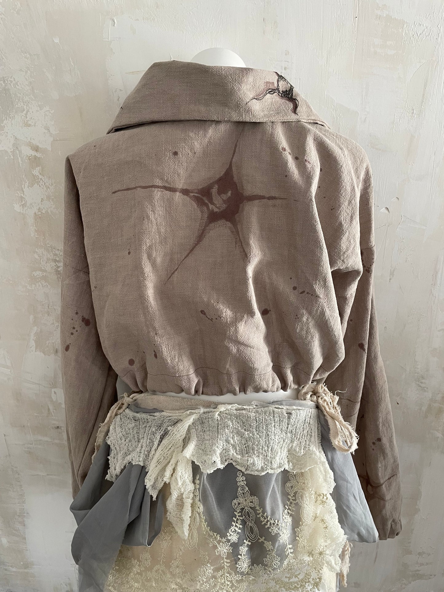 spirit animal linen jacket