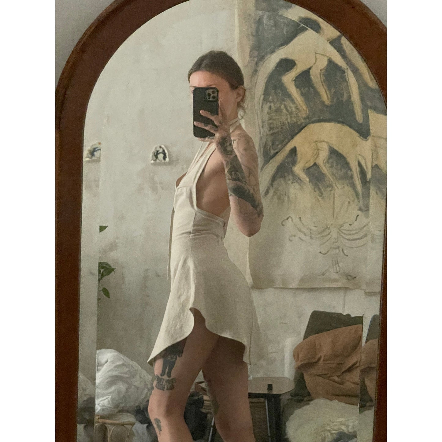 enigma linen dress