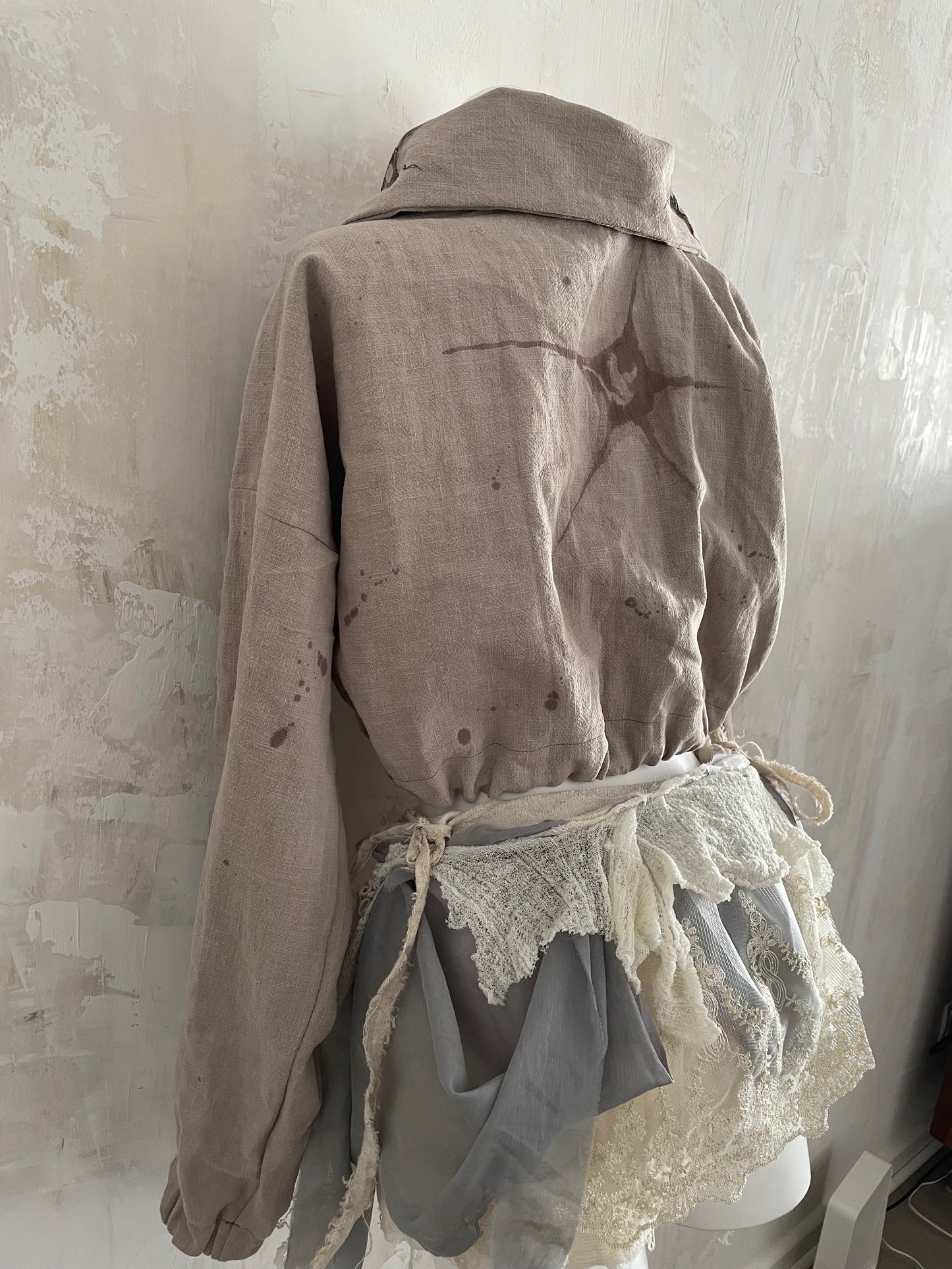 spirit animal linen jacket