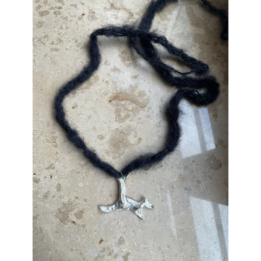 spirit animal silver necklace