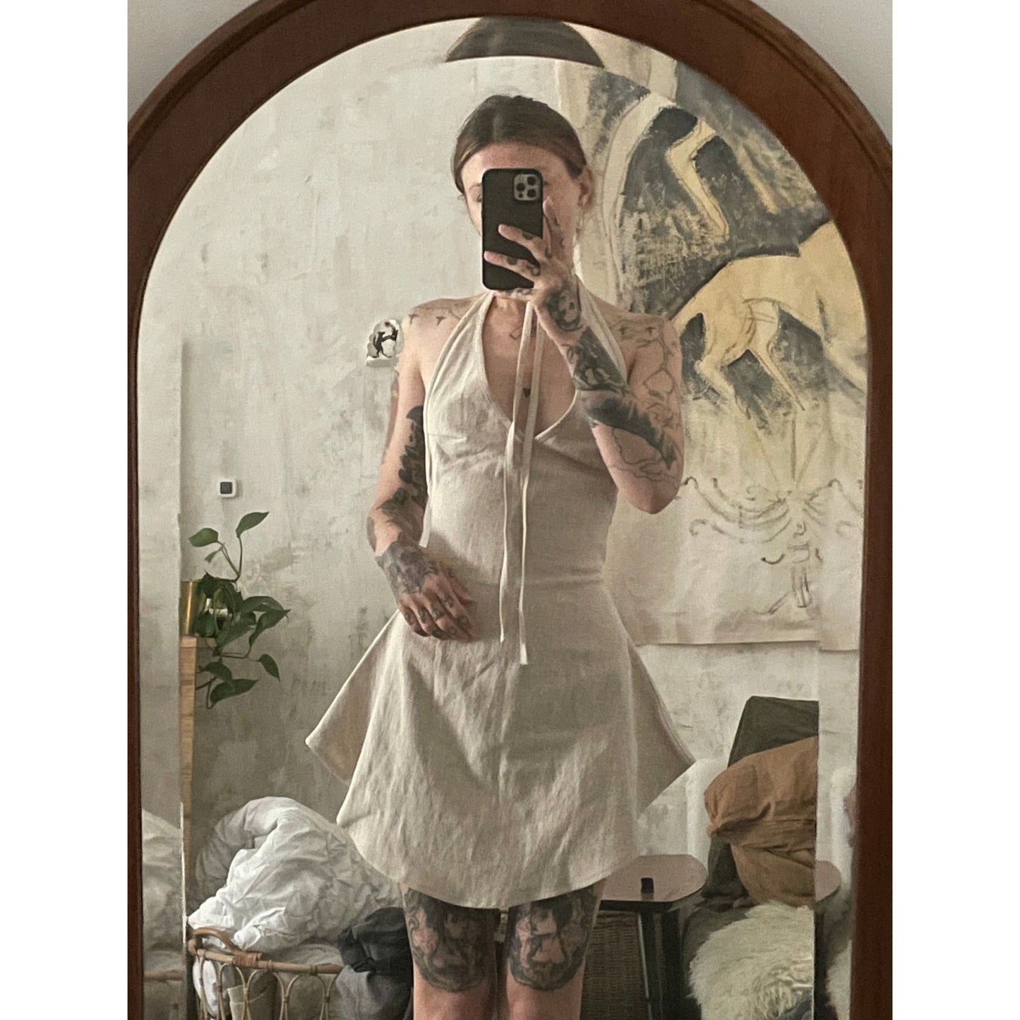 enigma linen dress
