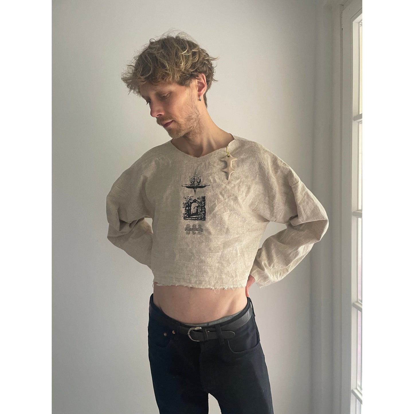 ruin realms linen top