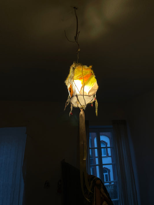 whimsical silk lamp