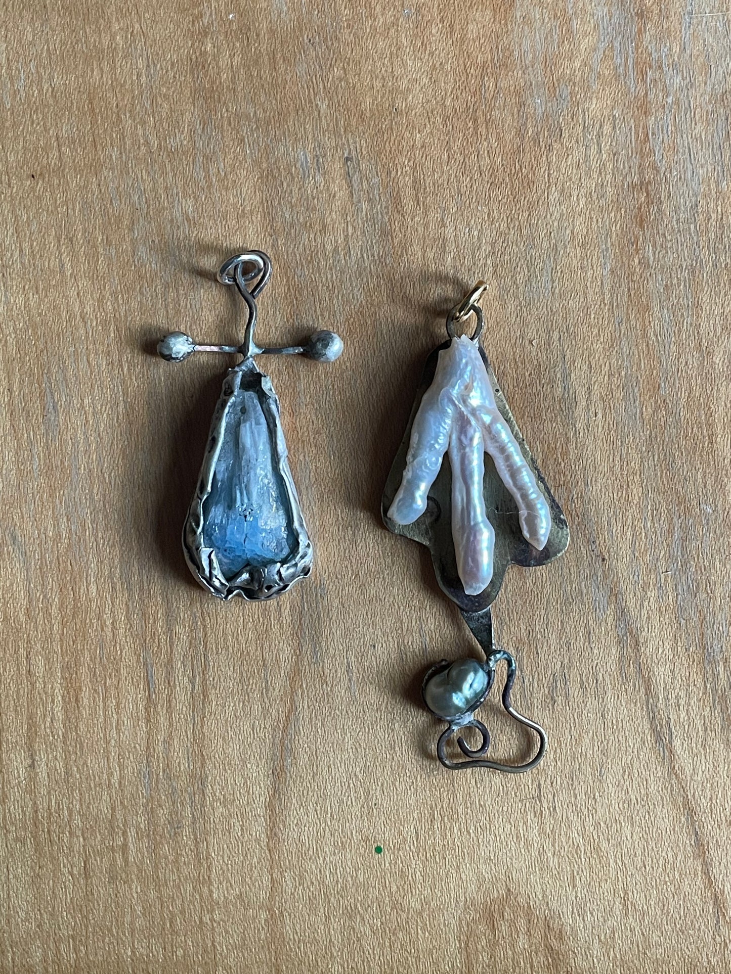 art noveau brass pendant