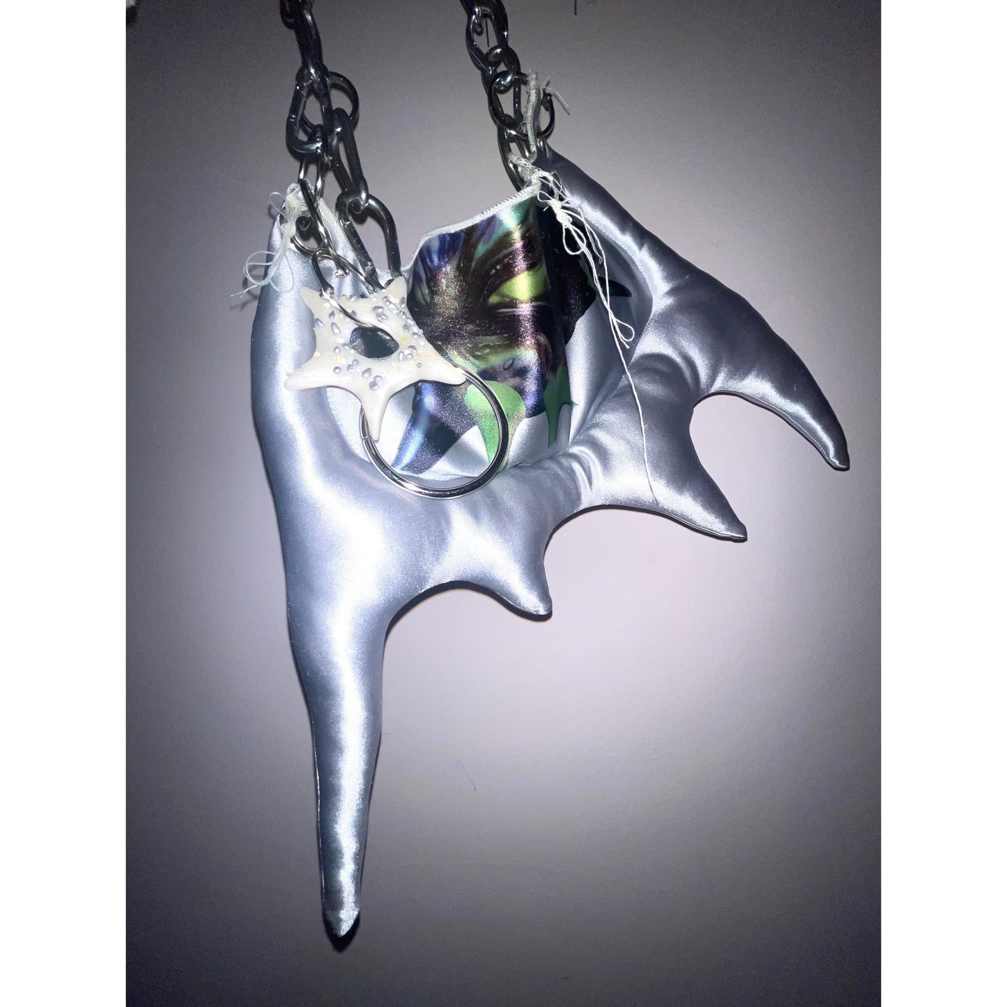 silver spike bag