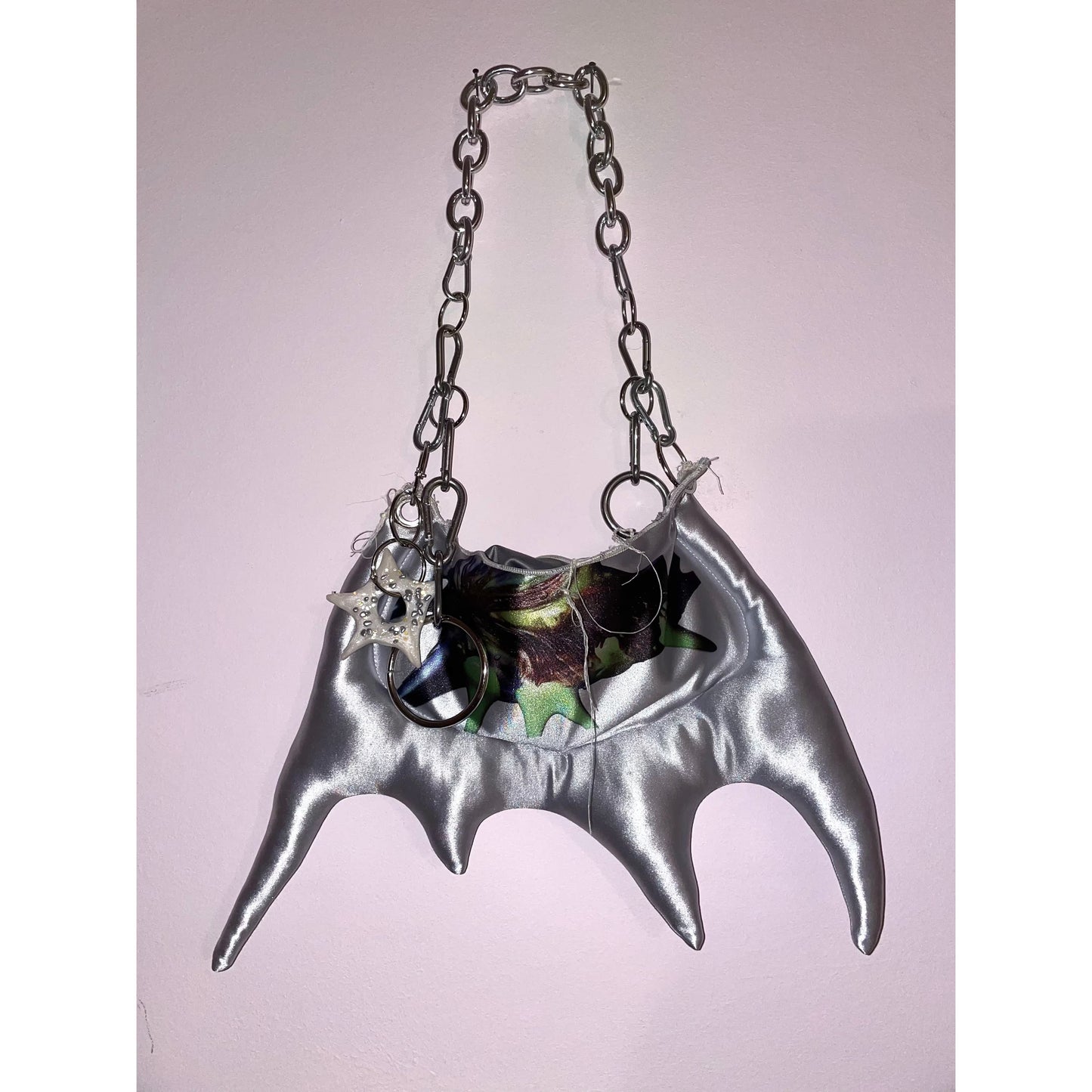 silver spike bag