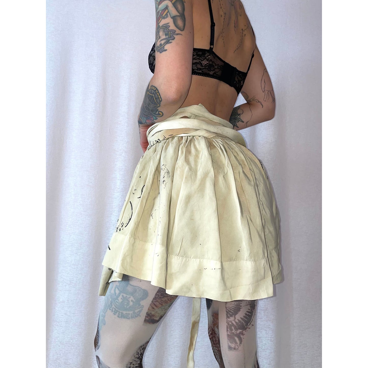 ralph lauren silk wrap skirt