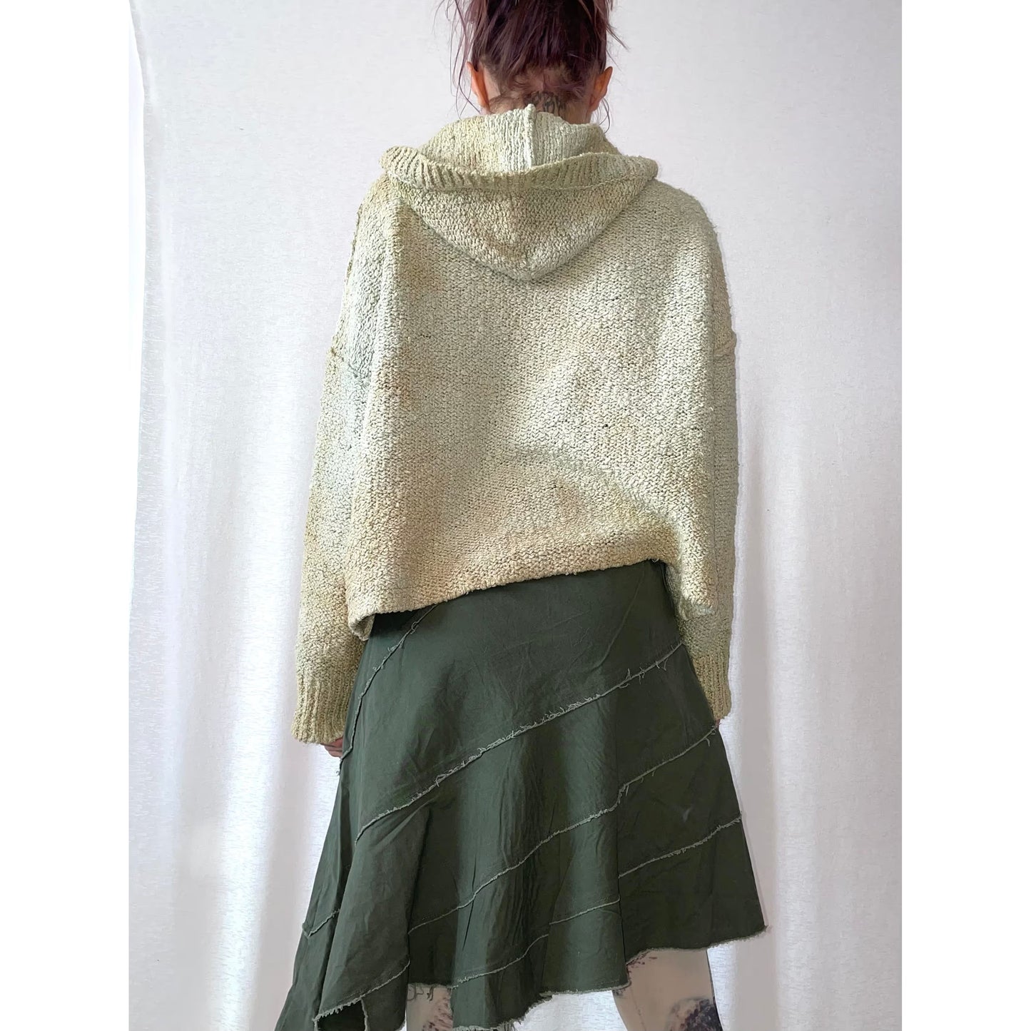 star denim skirt