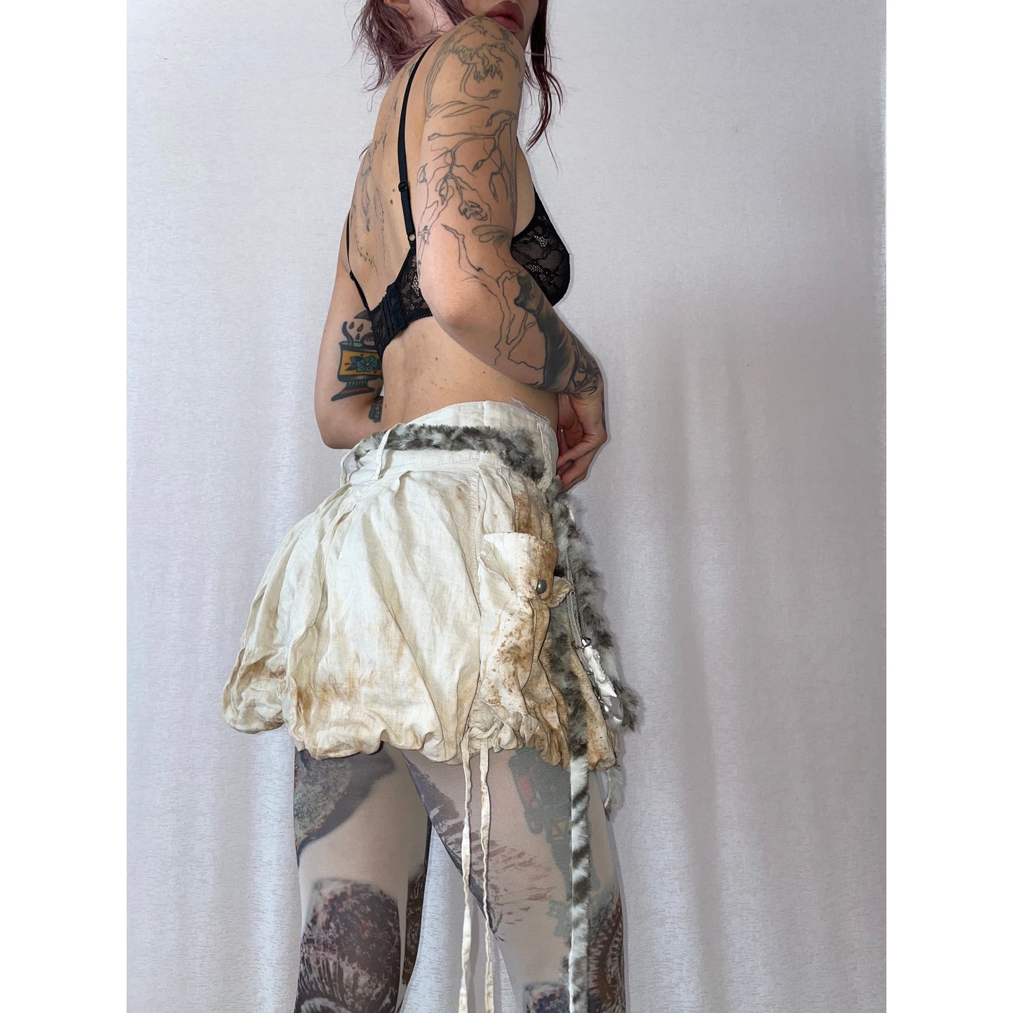 wrinkle balloon skirt