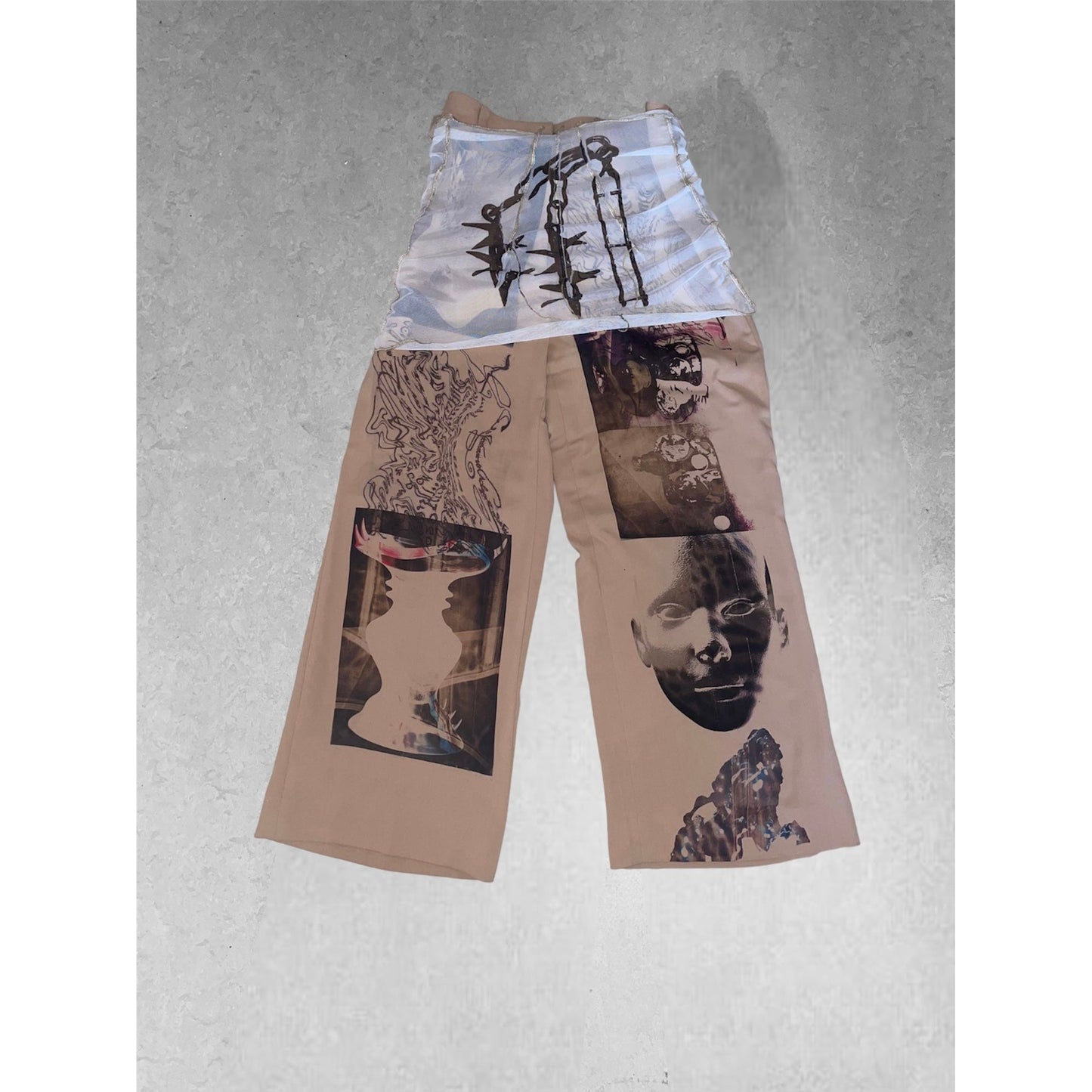 lion pants and skirt set