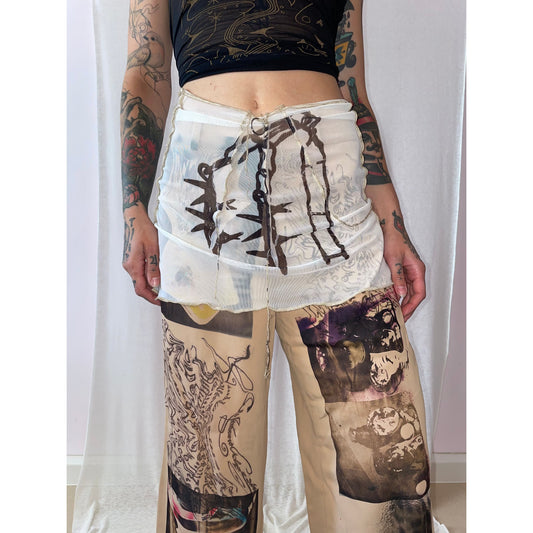 lion pants and skirt set
