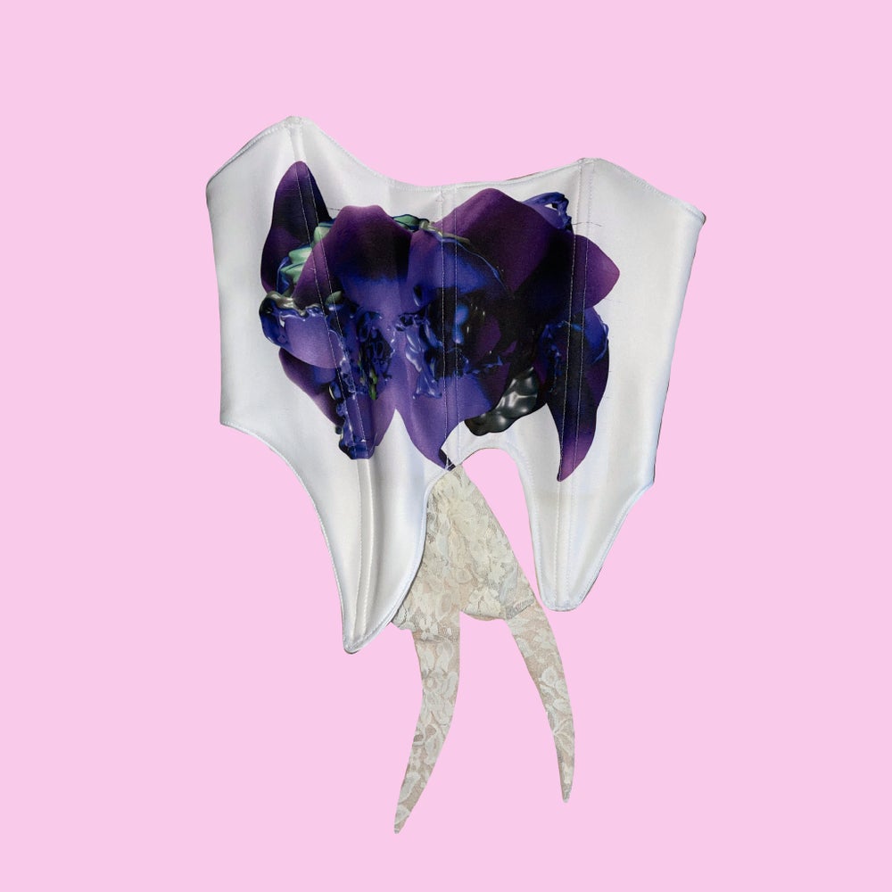 drip glob corset bandeau