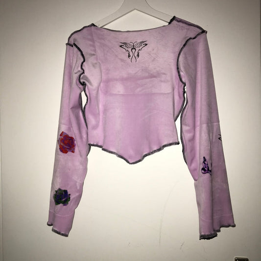grunge fairy longsleeve with fairy print