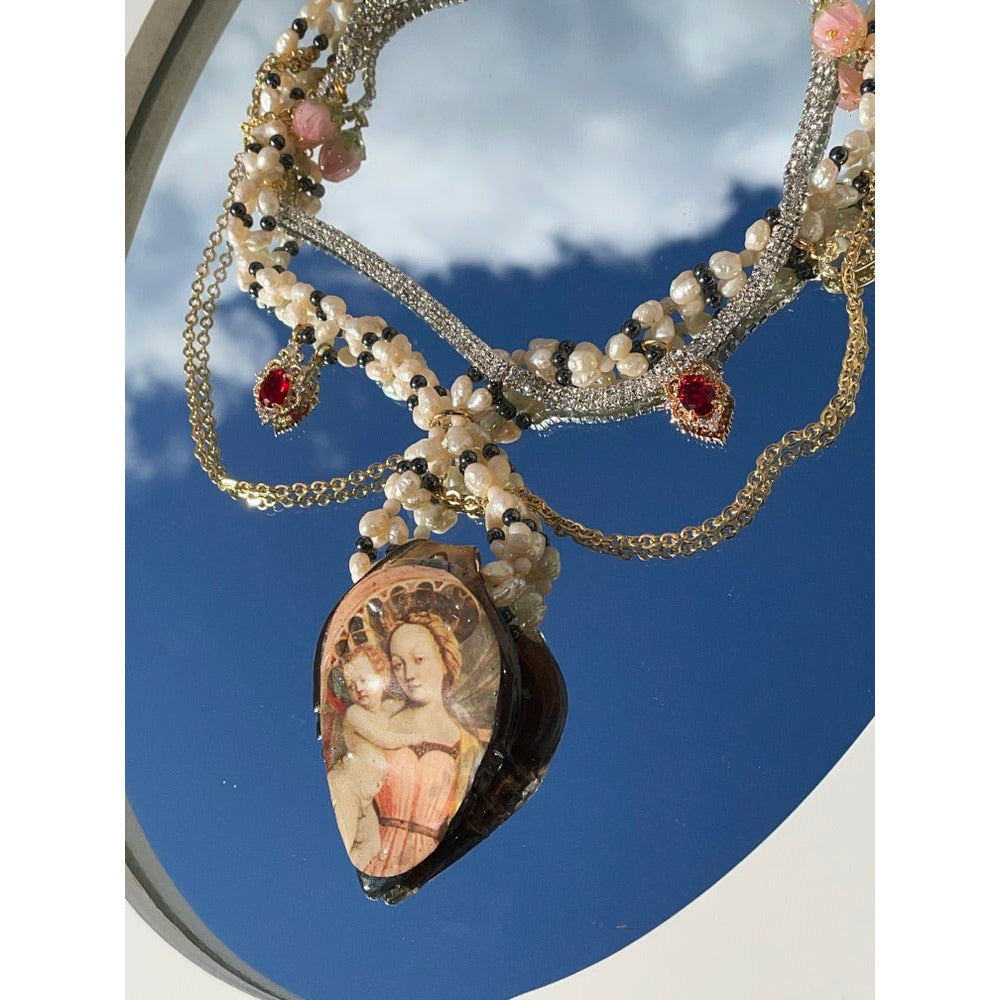 holy mother pearl choker