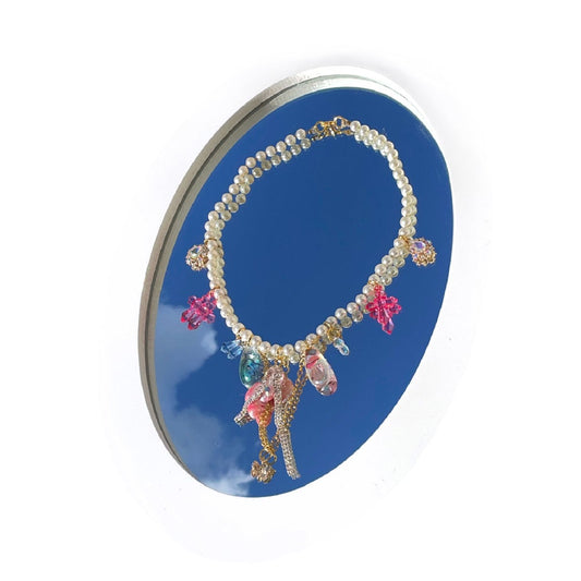 shell drops pearl choker