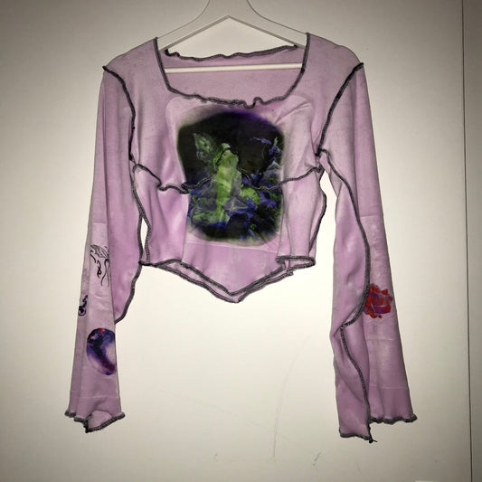grunge fairy longsleeve with fairy print