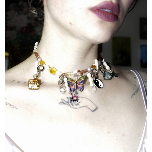 butterfly wings choker