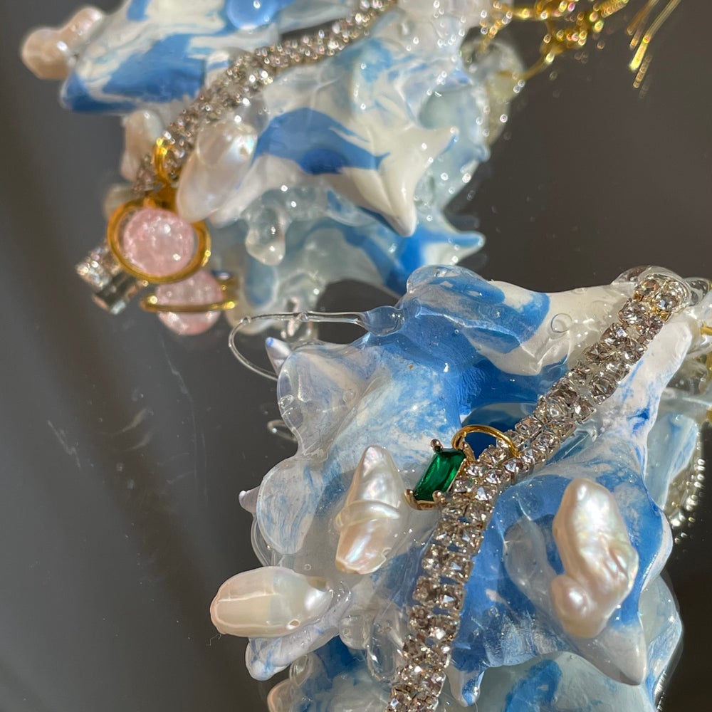 cloud formation earrings