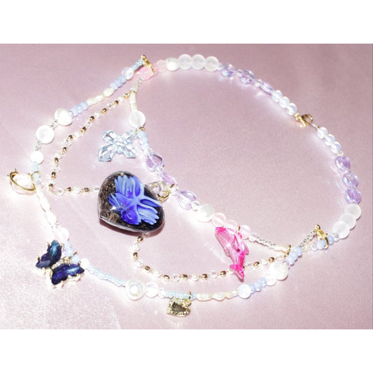 ocean heart murano choker