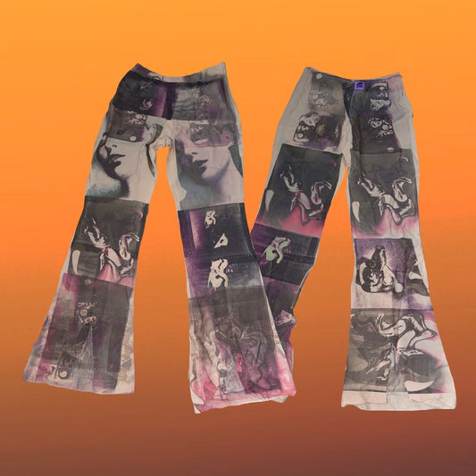 face pants reworked vintage