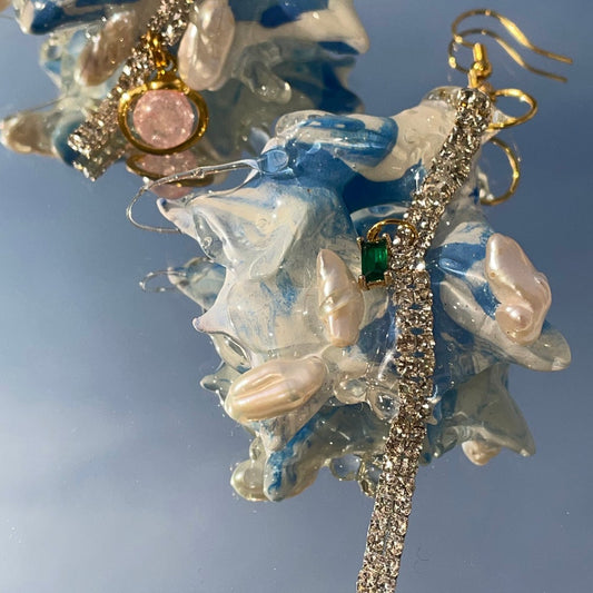 cloud formation earrings