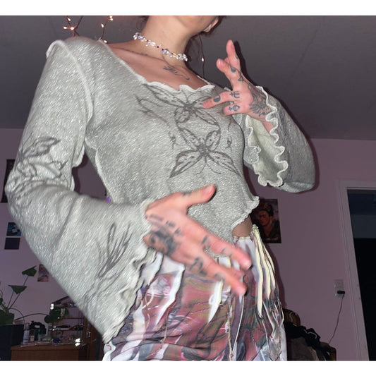 butterfly glitz longsleeve