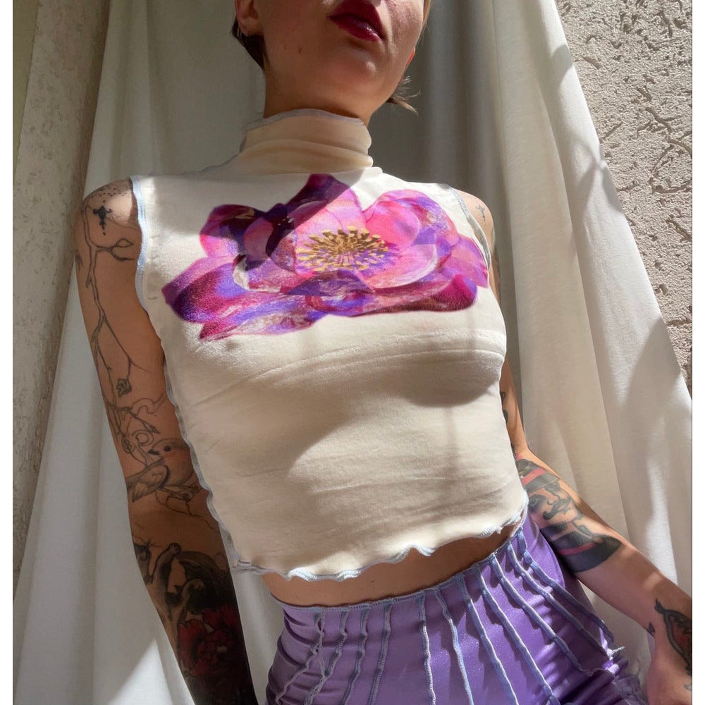 water lily velours tanktop