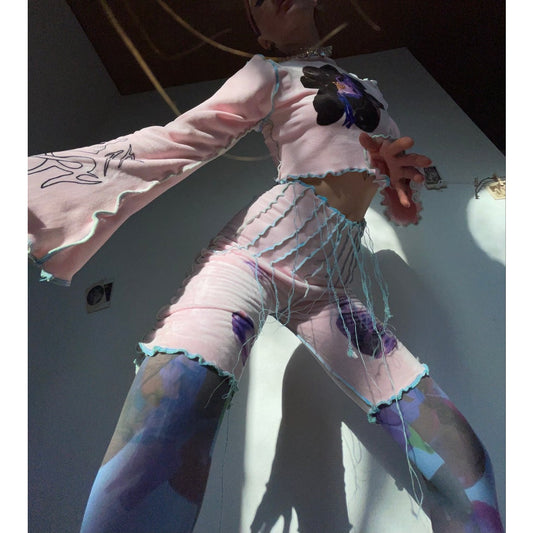 fairy shorts with stitching details