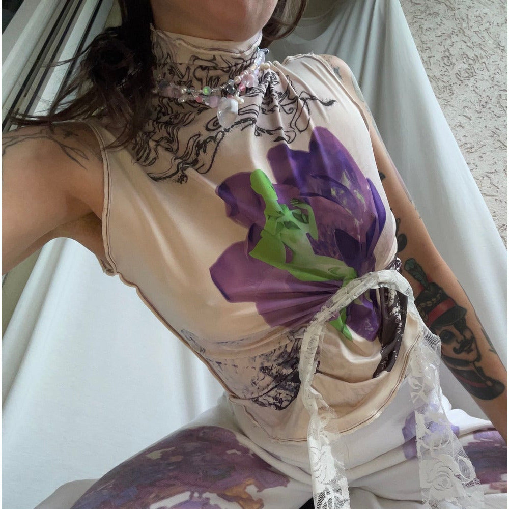 alien baby pearl choker