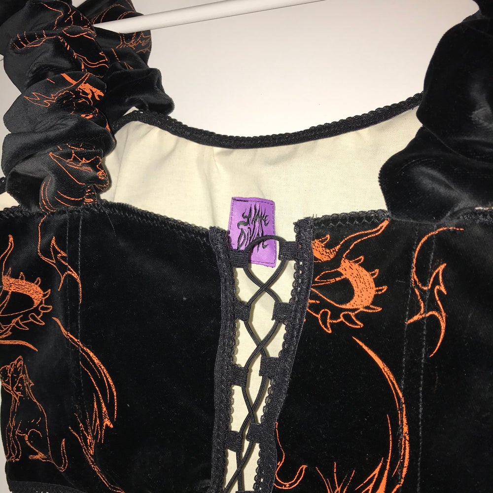 deep breakfast corset top