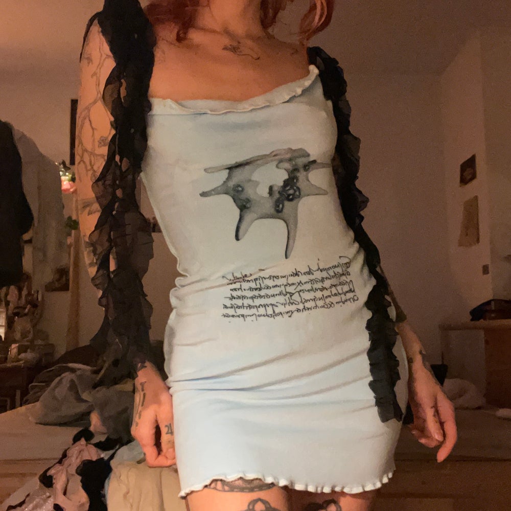 foreign inscription dress