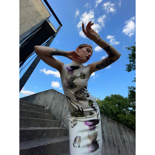 foreign planet pottery dress