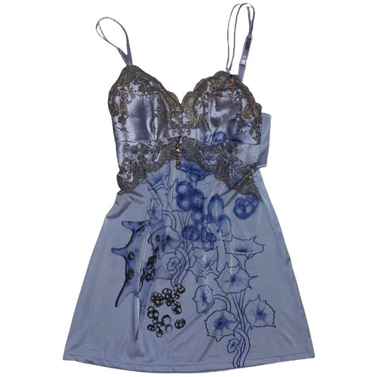 fruit of dreams reworked slipdress in blue