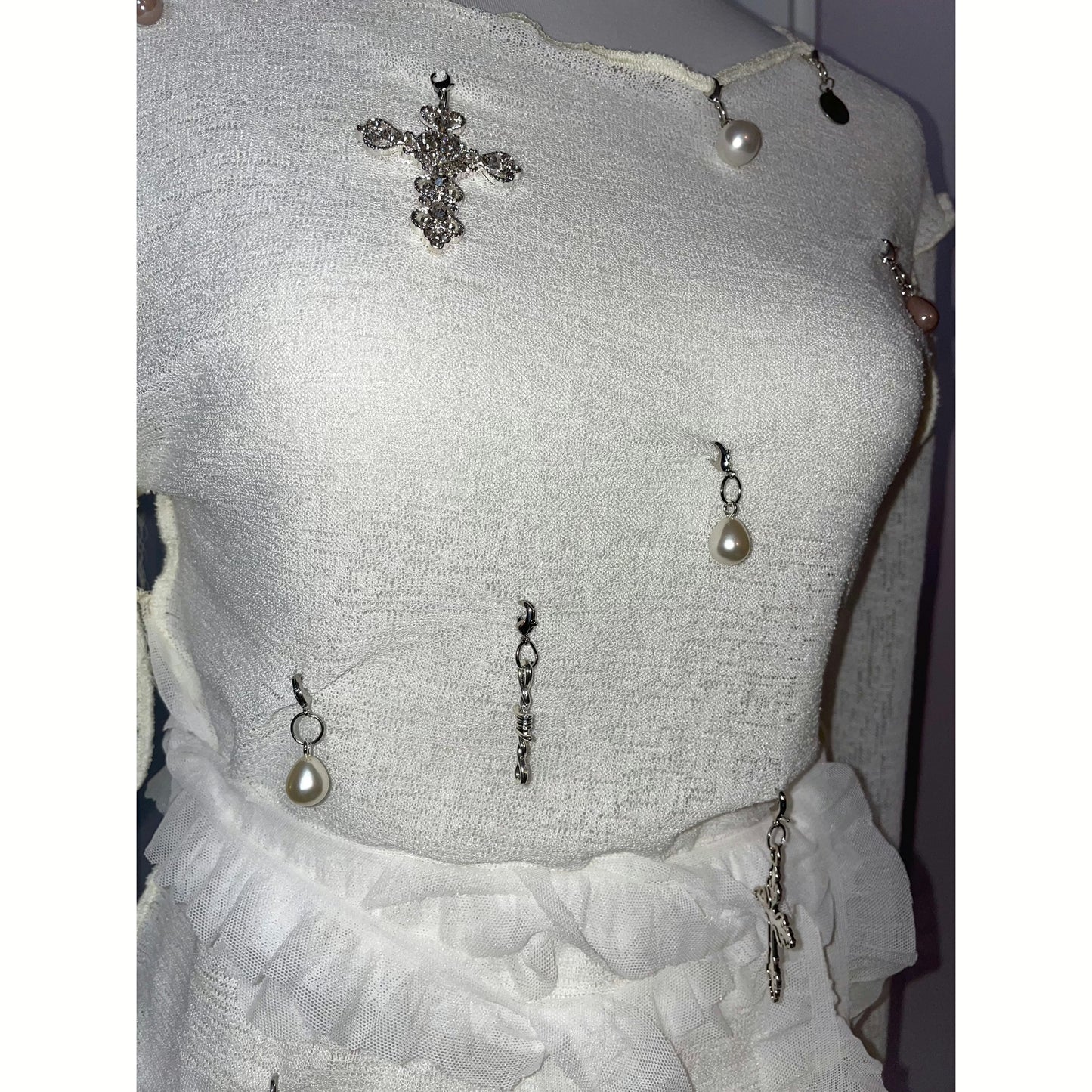angel jewelry knit top