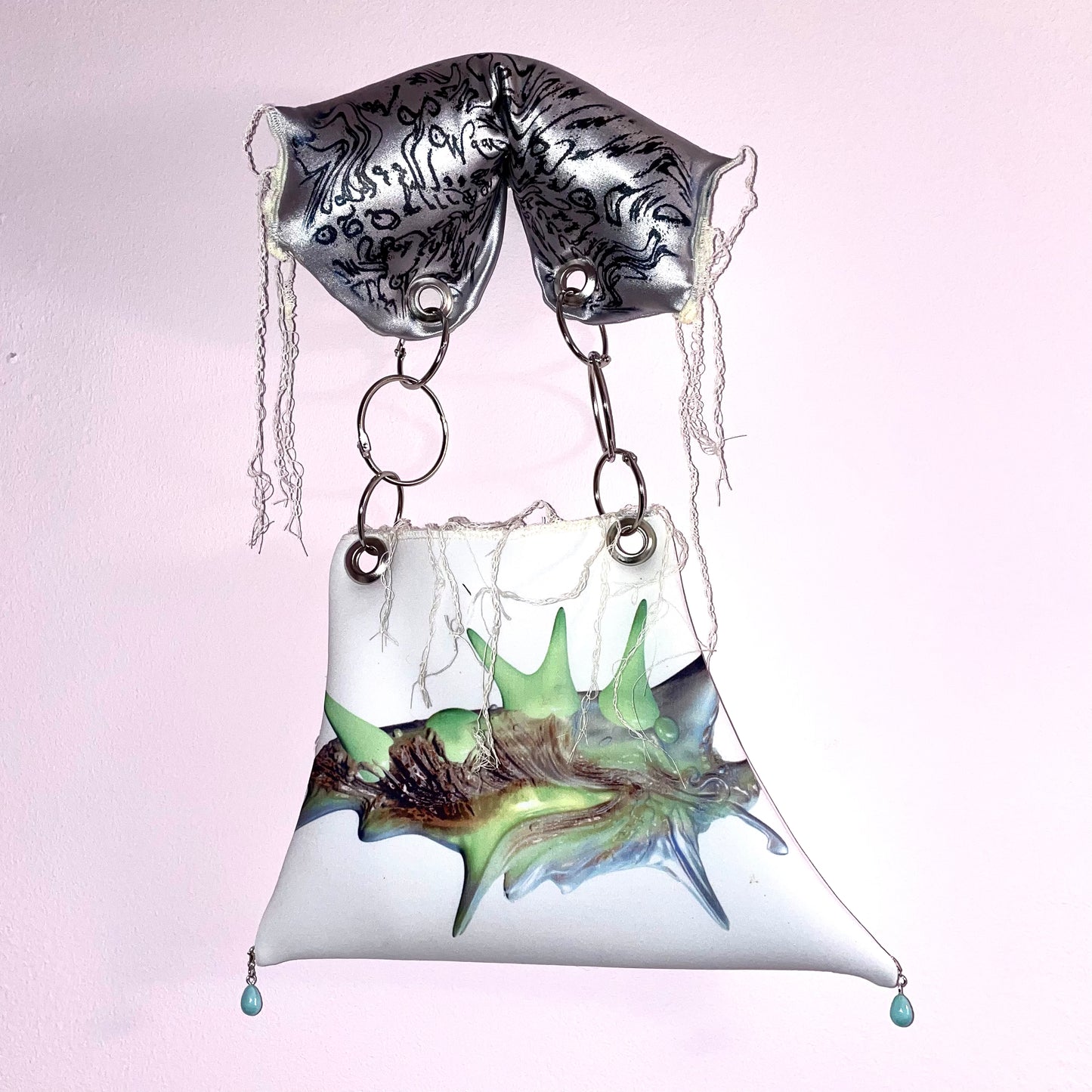 silver cocoon bag